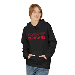 Houston Fleece Hoodie - Large font - Comfortable Unisex Apparel